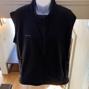 Used Rossignol men’s XL Telluride full zip fleece vest - navy/black - branded